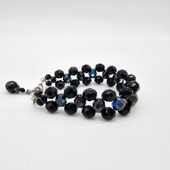 Women's Beaded Bracelet Black, One Size - Picture 8 of 12